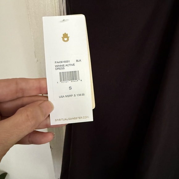 NWT Spiritual Gangster Black Active Winnie Dress Size Small - Picture 6 of 6